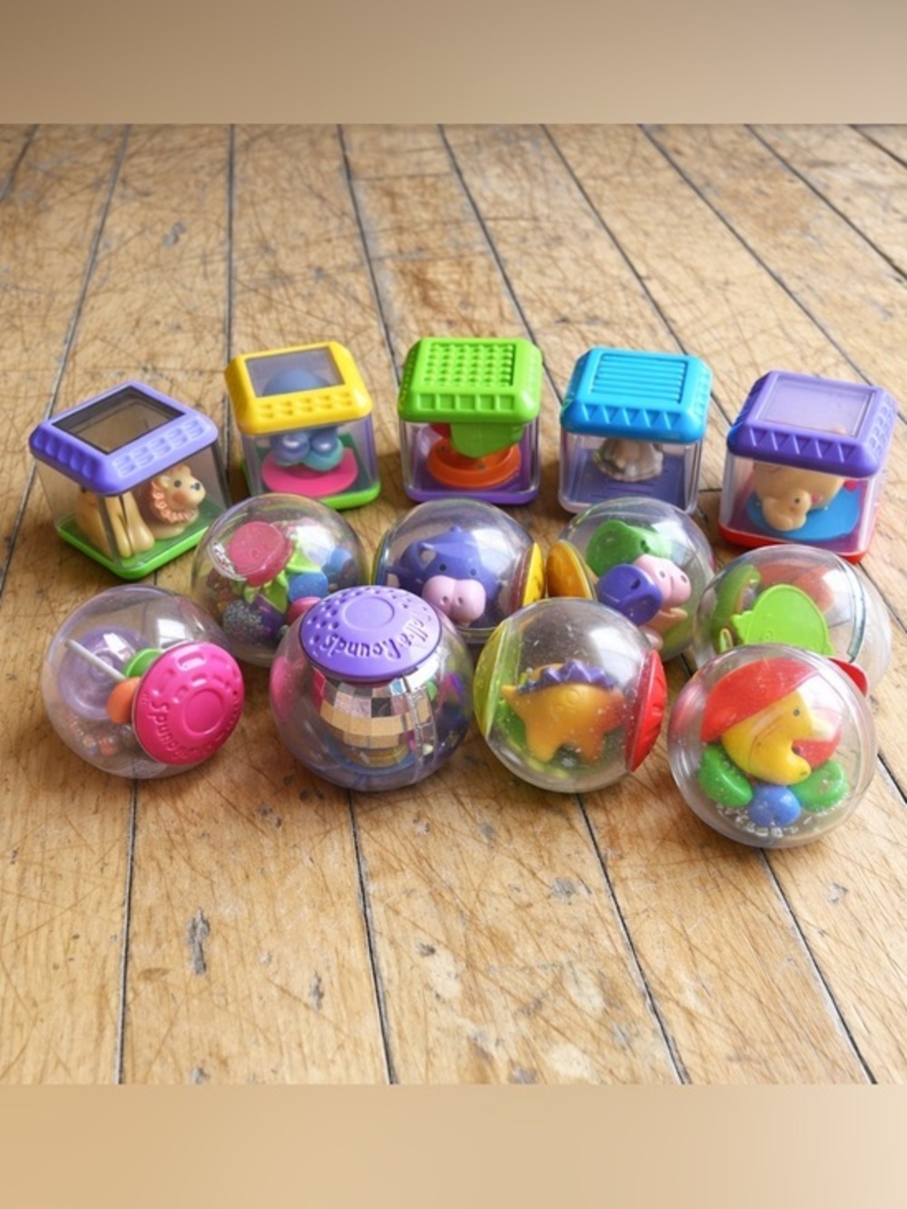 Fisher-Price Peek-a-Blocks & Roll-a-Rounds Balls Sensory Activity Toys